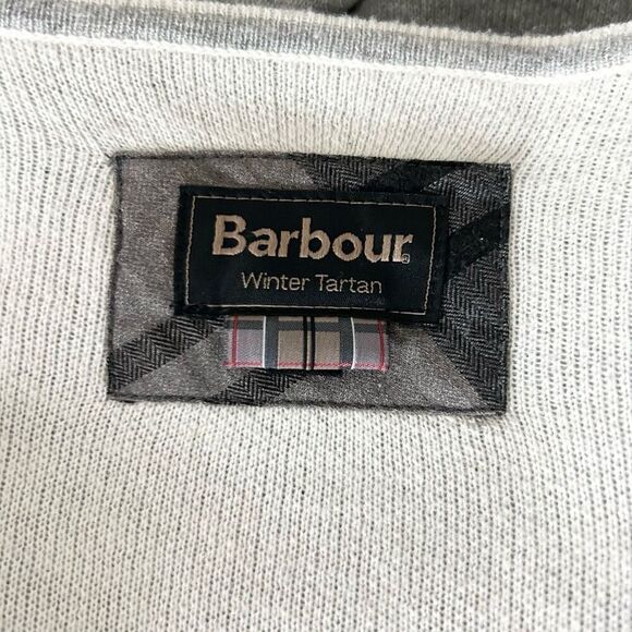 Barbour Bowmore Knit Longline Cardigan Cotton Wool Blend Patch Pocket Size Small - Picture 6 of 9